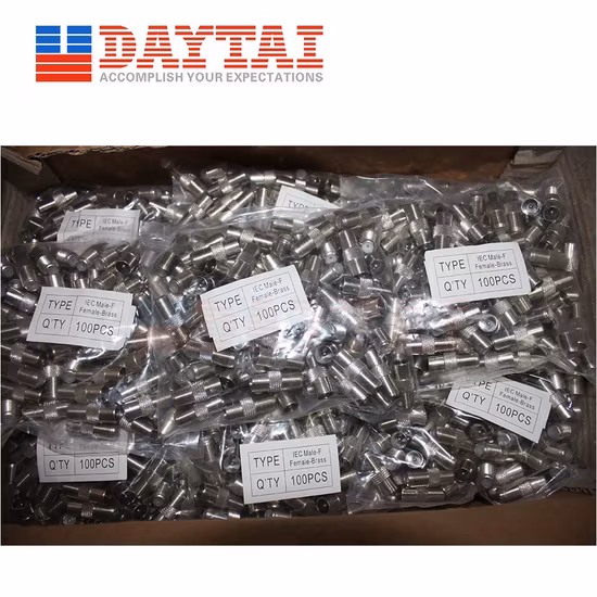 Connettore CATV adattatore IEC maschio a F femmina