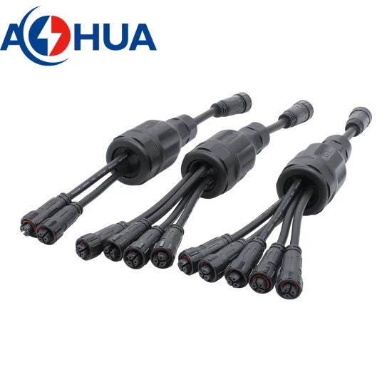 Aohua 1 ingresso a N uscite Sdoppiatore cavo IP65 Connettore tipo Y in PVC 2 3 4 pin