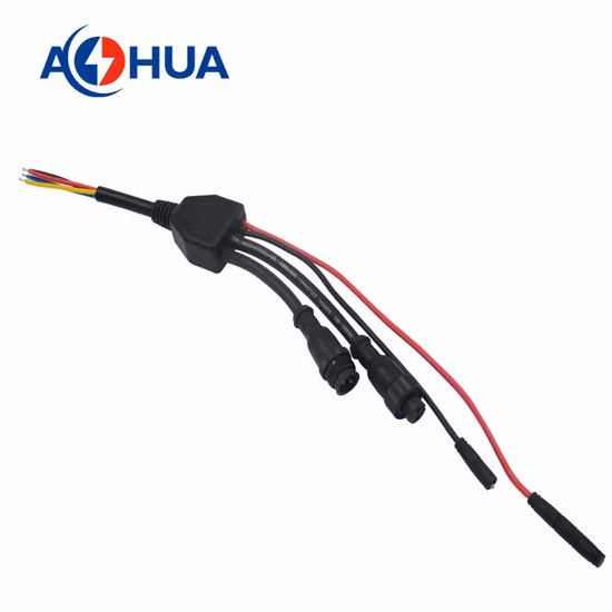 Aohua 1 ingresso a N uscite Sdoppiatore cavo IP65 Connettore tipo Y in PVC 2 3 4 pin