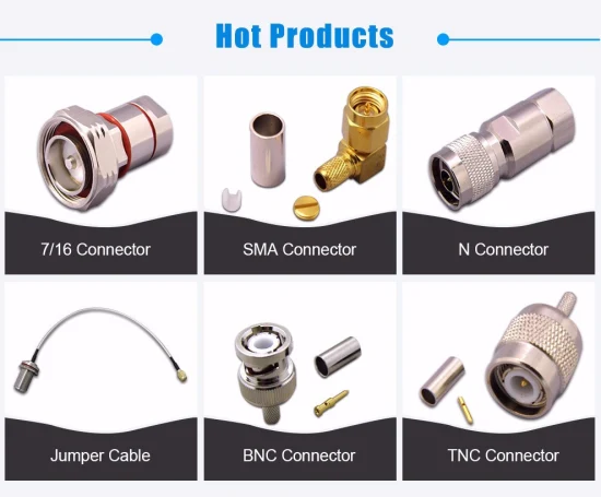 Connettore a morsetto maschio tipo N coassiale RF impermeabile da 50ohm per cavo LMR300