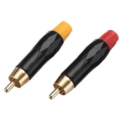 Nuovo connettore maschio RCA maschio connettore audio (R0050BG)